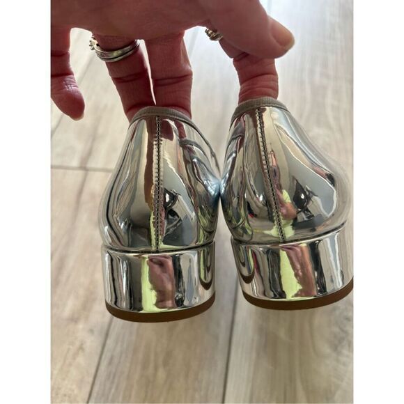 A NEW DAY Women's Joy Ballet Pumps Silver Size 8.5 - Picture 9 of 11